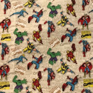 Marvel Comics Superhero Fabric 55x42 inches